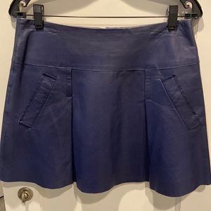 VINCE lamb skin leather skirt, purple, size 6